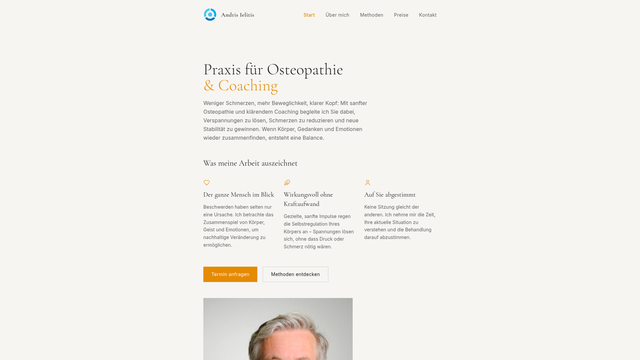 Andris Ielitis – Osteopathie & Coaching