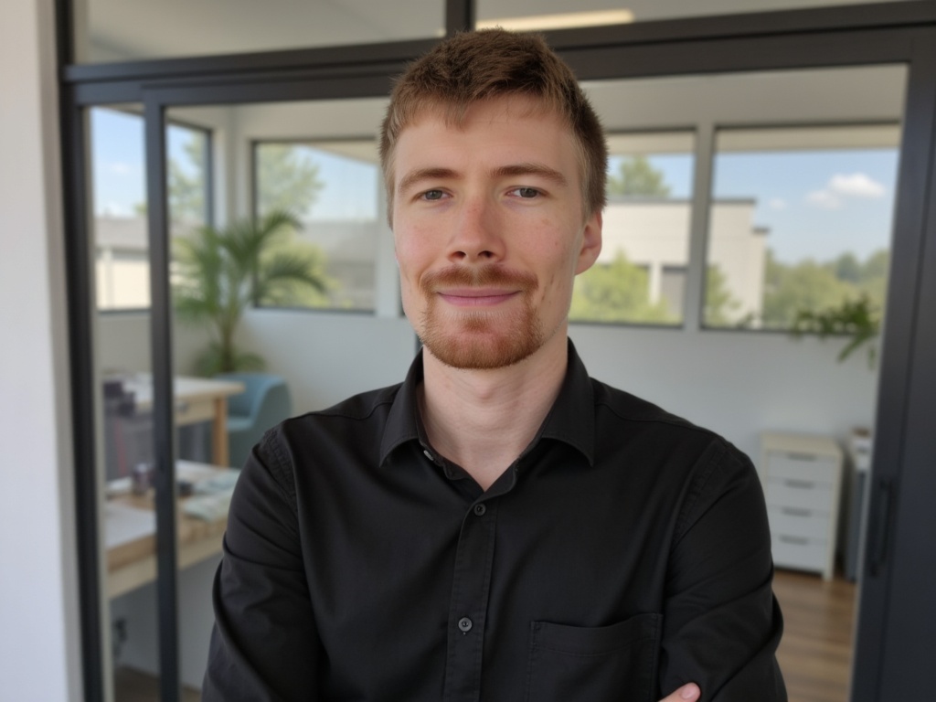 Fynn Thöne - IT Foto im schwarzen Hemd