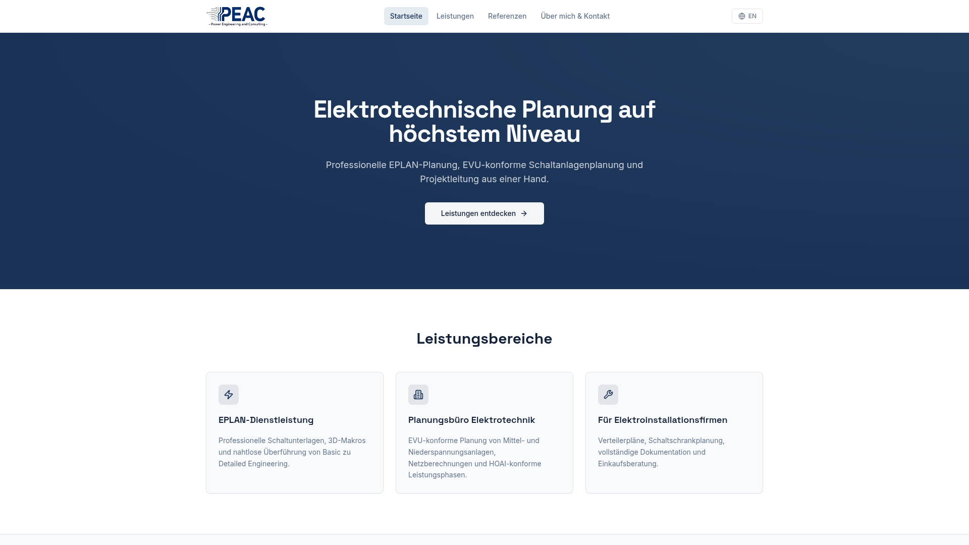 PEAC – Elektrotechnische Planung